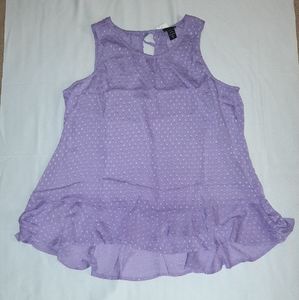 NWT 💜 Torrid Flounce Tank Top